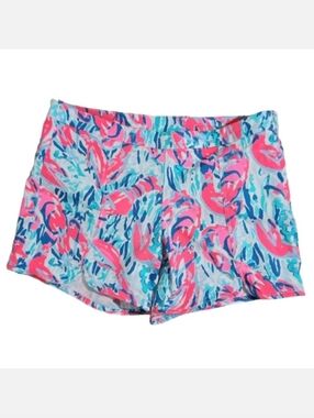 Lilly Pulitzer Hazelle stretch shorts Cosmic Coral 2